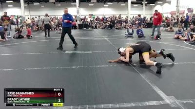 100 lbs Semis (4 Team) - Brady Layhue, Quest Wrestling vs Zayd Muhammed, Ohio Gold