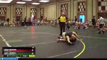 125 lbs Quarterfinals (8 Team) - Jesse DeNegri, Buxton vs Aden Cedeno, Gorilla Grapplers