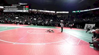 55 lbs Cons. Round 3 - Declan Overton, GFF3 vs Jude Montgomery, PAW3