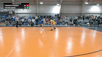 197 lbs 1st Place Match - Nicholas Johnson, Glenville State vs Peyton Lemon, Ashland