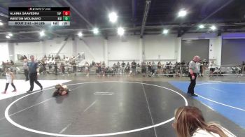 54 lbs Consi Of 8 #2 - Alaina Saavedra, Top Rank Hammers vs Weston Molinaro, Rising Sun WC