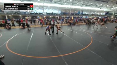 126 lbs Cons. Round 5 - Carmen DiBella, Unattached vs Caleb Gauthier, Unattached