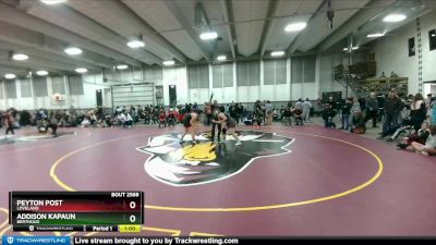 170 lbs Cons. Round 2 - Addison Kapaun, Berthoud vs Peyton Post, Loveland