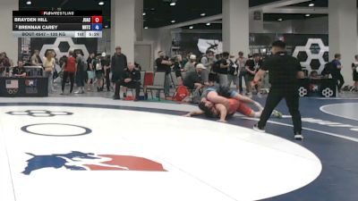 130 kg Cons. Quarters - Brayden Hill, Juice Academy vs Brennan Carey, NMU-National Training Center