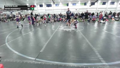 72 lbs Round Robin 1 - Grayson Allen, Hoosiers Mafia - EL vs Hayes Waskiewicz, WV Lunatics - EL