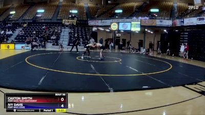 131 lbs Cons. Round 1 - Ivy Davis, Fort Hays State vs Caxton Smyth, Fort Hays Tech Northwest