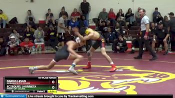 125 lbs 1st Place Match - Darius Levan, Sacramento City College vs Eczequiel Jaurrieta, Fresno City College