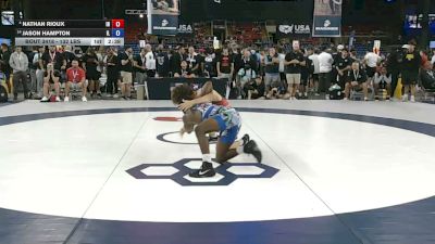 132 lbs Cons. Quarters - Nathan Rioux, Indiana vs Jason Hampton, Illinois