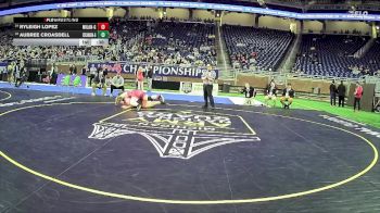 Girls-235 lbs Cons. Round 1 - Ryleigh Lopez, Milan Hs Girls vs Aubree Croasdell, Escanaba Hs Girls