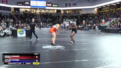 207 lbs Cons. Round 4 - Rewa Chababo, Wartburg vs Esther Peters, Chadron