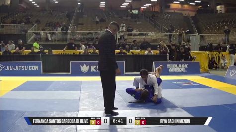 Riya Sachin Menon vs Fernanda Santos Barbosa De Olive 2025 Pan Jiu Jitsu IBJJF Championship