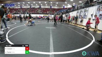 64 lbs Quarterfinal - Brody Cooper, Elgin Wrestling vs Jaxon Taylor, Standfast