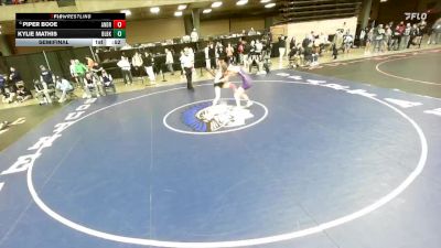 125 lbs Semifinal - Piper Booe, Tinley Park (Andrew) vs Kylie Mathis, Sherrard