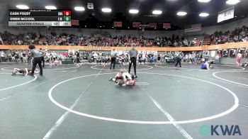 60 lbs Quarterfinal - Cash Foust, Shelton Wrestling Academy vs Owen McCool, Elgin Wrestling