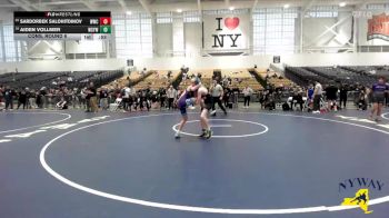 124 lbs Cons. Round 6 - Aiden Vollmer, Webster Schroeder Youth Wrestling vs Sardorbek Salohitdinov, Willpower Wrestling Club