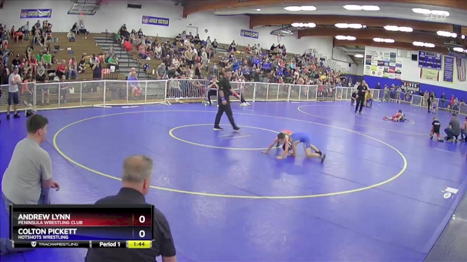 70 lbs Round 1 - Andrew Lynn, Peninsula Wrestling Club vs Colton ...