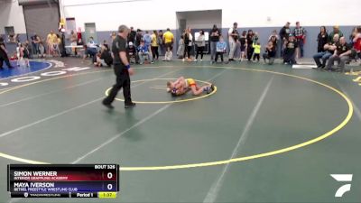 70 lbs Final - Simon Werner, Interior Grappling Academy vs Maya Iverson, Bethel Freestyle Wrestling Club