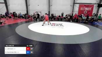 129 kg Rr Rnd 3 - Joseph Johnson, Integrity Wrestling Club vs Nick Summerville, Vougar's Honors Wrestling Black