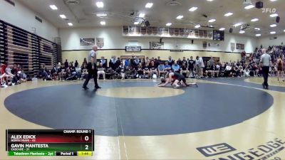 132 lbs Champ Round 1 (16 Team) - Gavin Mantesta, Cascade vs Alex Edick, North Miami