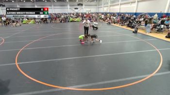 61 lbs Champ. Round 1 - Aj Puckett, Alpha Elite vs Aayden Wright-Thomas, Unattached