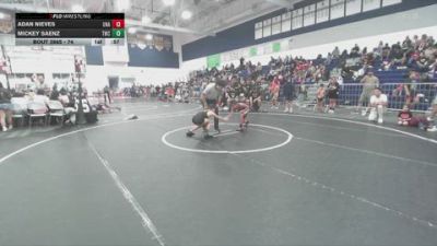 74 lbs Cons. Round 3 - Mickey Saenz, Threshold Wrestling Club vs Adan Nieves, Unattached