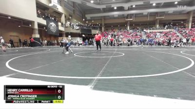 52 lbs Cons. Round 2 - Joshua Crotinger, WR - Topeka Blue Thunder vs Henry Carrillo, Dodge City