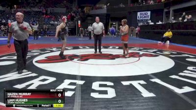 134 lbs Quarterfinal - Hazen Murray, St. Charles WC vs Liam Hughes, Storm Youth WC