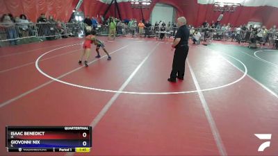 63 lbs Quarterfinal - Isaac Benedict, IA vs Giovonni Nix, IL