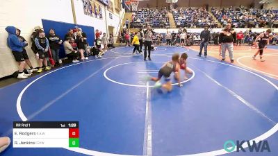 76 lbs Rr Rnd 1 - Easton Rodgers, R.A.W. vs Rylan Jenkins, Fort Gibson Youth Wrestling