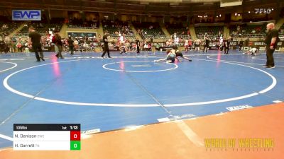 105 lbs Final - Nash Denison, Cowboy Wrestling Club vs Hawke Garrett, Team Nazar