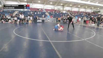 84 lbs Champ. Rd Of 16 - Cooper Hennefer, Declo Stingers vs Clace Hanlon, ATC