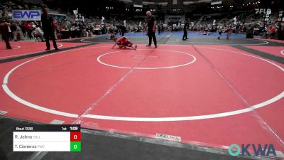 64 lbs Semifinal - Ryzen Johns, Collinsville Cardinal Youth Wrestling vs Thomas Cisneroz, Powerhouse Wrestling Club