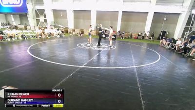 132 lbs Round 1 (8 Team) - Kieran Beach, Michigan vs Durand Hamley, North Dakota