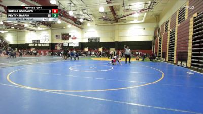 105 lbs Champ. Round 2 - Peytyn Harris, Beaumont vs Sophia Gonzales, Santa Paula