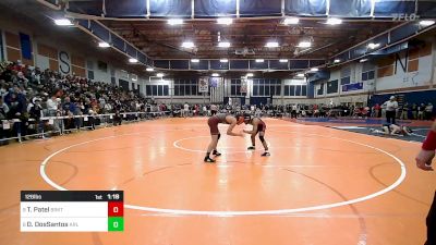 126 lbs Round Of 16 - Toril Patel, Brockton vs Davi DosSantos, Arlington