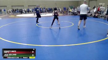 55 lbs Semis (4 Team) - Jace Holland, MAHACA vs Emmett Britz, Pierz