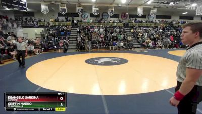 190 lbs Semifinal - Griffin Marko, St. Croix Falls vs Deangelo Sardina, Hayward