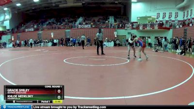 109 lbs Cons. Round 1 - Gracie Smiley, Quaker Wrestling vs Khloe Nedelsky, Mooresville