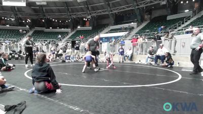 55 lbs Rr Rnd 3 - Harper Atkinson, SE Girls vs Aspen Shelton, Team Tulsa Girls