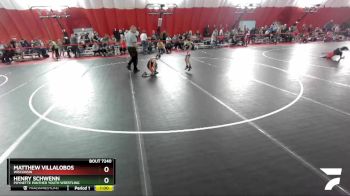 58-59 lbs Round 2 - Henry Schwenn, Poynette Panther Youth Wrestling vs Matthew Villalobos, Wisconsin