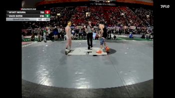 3A 175 lbs Quarterfinal - Zack Sotin, St. Maries vs Wyatt Moura, Tri-Valley