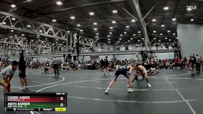 132 lbs Semis (4 Team) - Keith Barker, Grit Mat Club vs Caden Judice, Dragons NJ