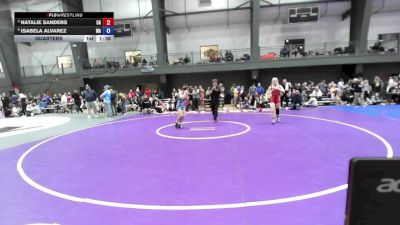 16U Girls FS - 120 lbs Quarters - Natalie Sanders, CA vs Isabela Alvarez, WA