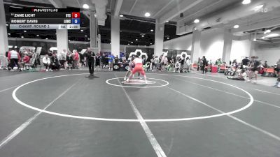 U20 Freestyle FS - 74 lbs Champ. Round 2 - Zane Licht, Burg Training Center vs Robert Davis, Level Up Wrestling Center
