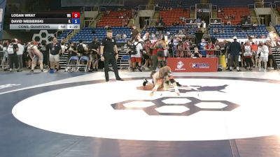 100 lbs Cons. Quarters - Logan Wray, Washington vs David Wesierski, Illinois