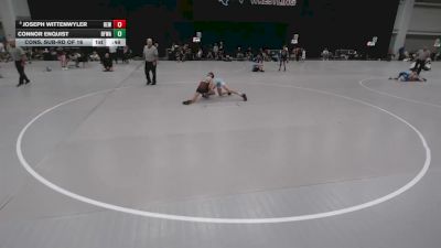 84 lbs Cons. Sub-rd Of 16 - Joseph Wittenwyler, RT Elite Wrestling vs Connor Enquist, Black Fox Wrestling Academy
