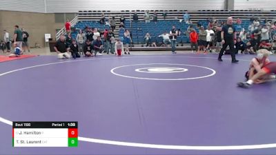 109 lbs Cons. Round 4 - Joseph Hamilton, Center Grove vs Tate St. Laurent, Cathedral