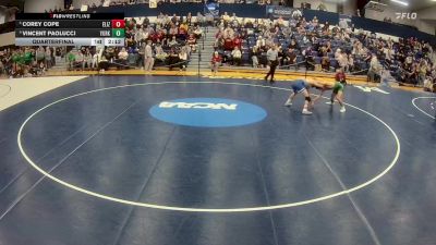 133 lbs Quarterfinal - Vincent Paolucci, York (pa) vs Corey Cope, Elizabethtown