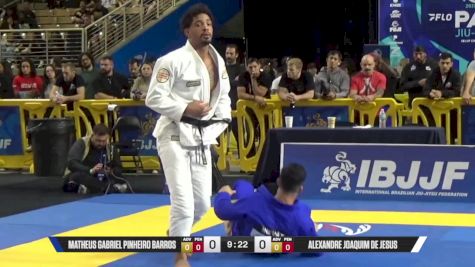 Alexandre Joaquim De Jesus vs Matheus Gabriel Pinheiro Barros 2025 Pan Jiu Jitsu IBJJF Championship