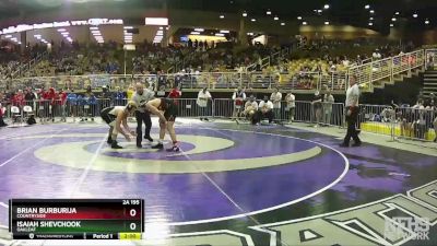 2A 195 lbs Quarterfinal - Brian Burburija, Countryside vs Isaiah Shevchook, Oakleaf